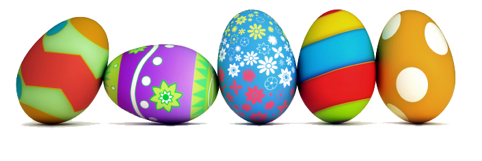 colorful easter eggs
